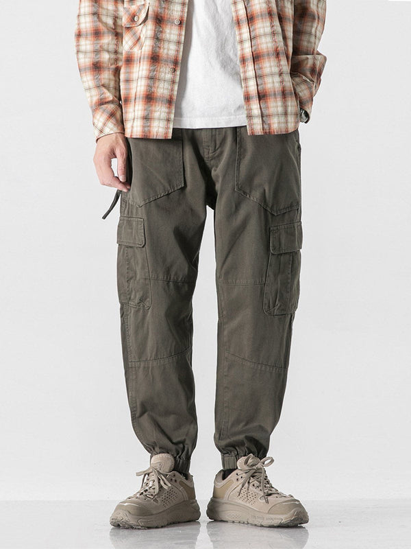 Ellesey - Large Multiple Pockets Cargo Pants- Streetwear Fashion - ellesey.com