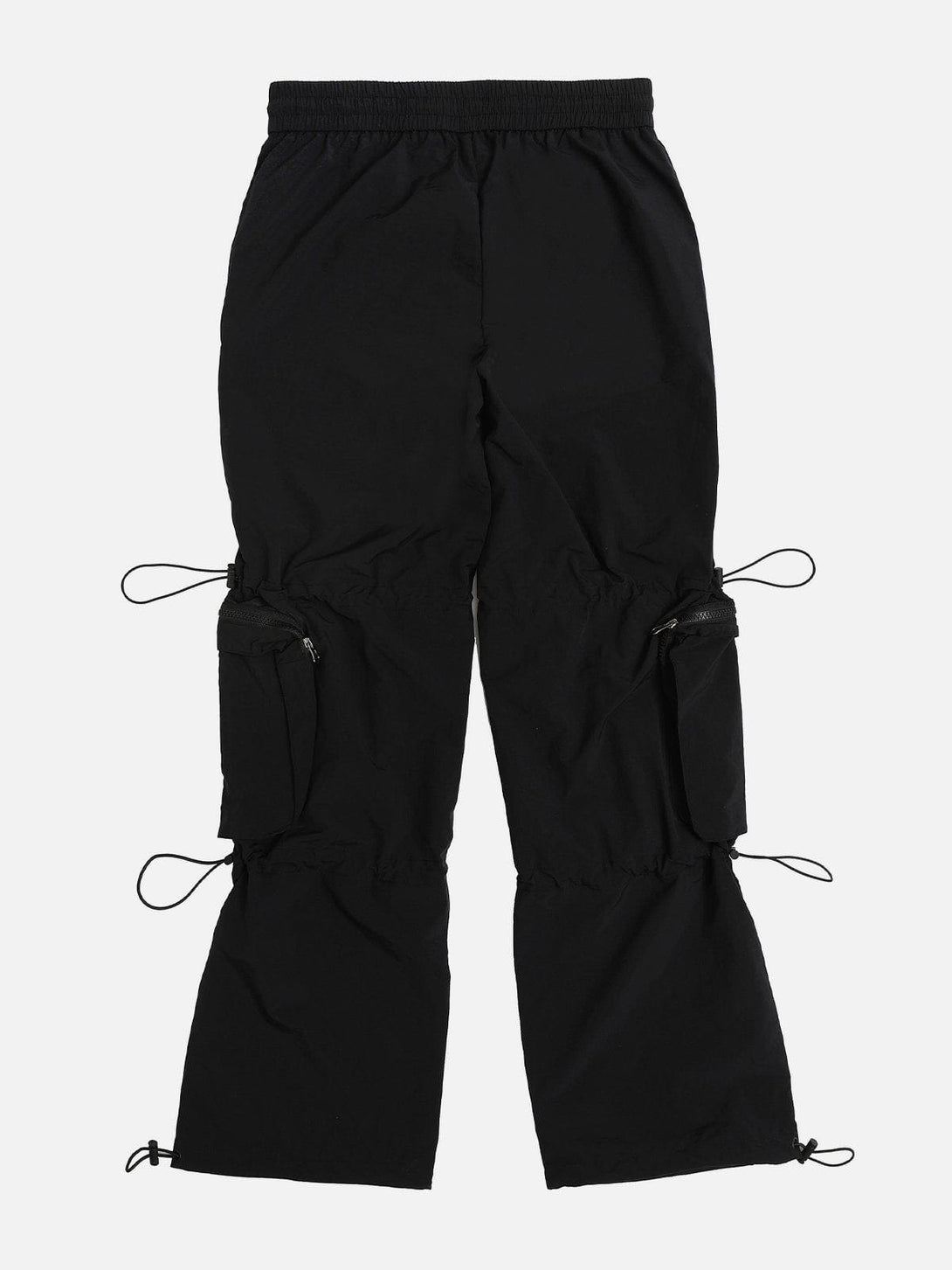 Ellesey - Large Multiple Pockets Drawstring Decoration Cargo Pants- Streetwear Fashion - ellesey.com