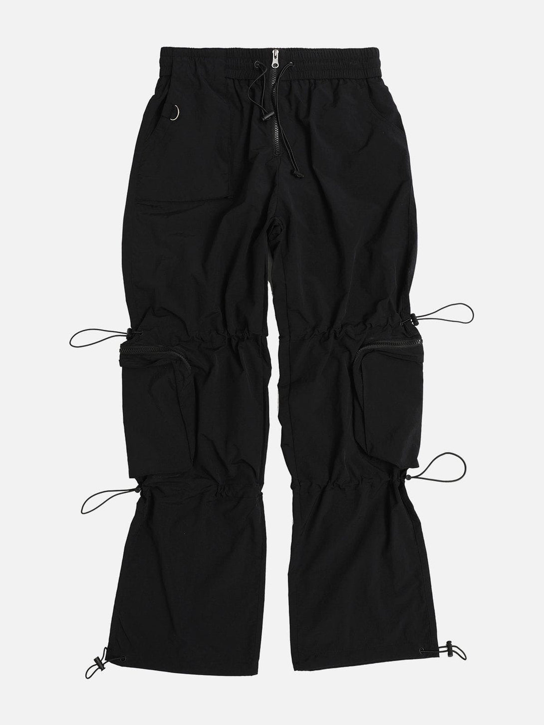 Ellesey - Large Multiple Pockets Drawstring Decoration Cargo Pants- Streetwear Fashion - ellesey.com