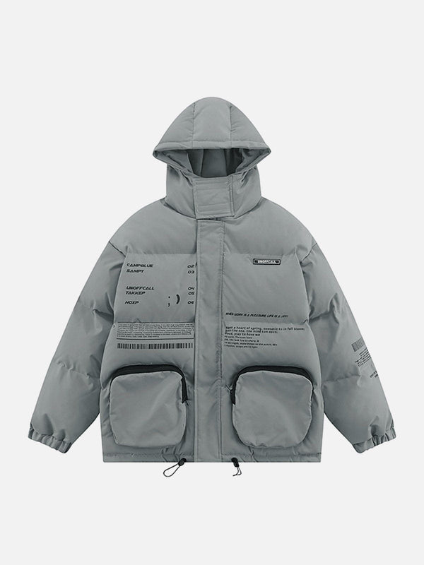 Ellesey - Large Pockets Functional Tooling Winter Coat-Streetwear Fashion - ellesey.com