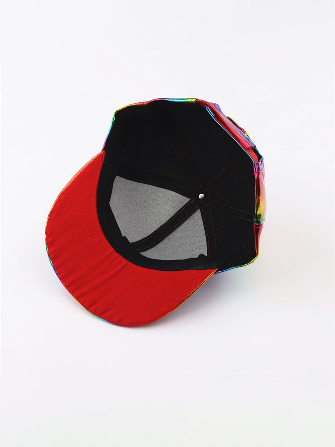 Ellesey - Laser PU Rainbow Baseball Cap- Streetwear Fashion - ellesey.com