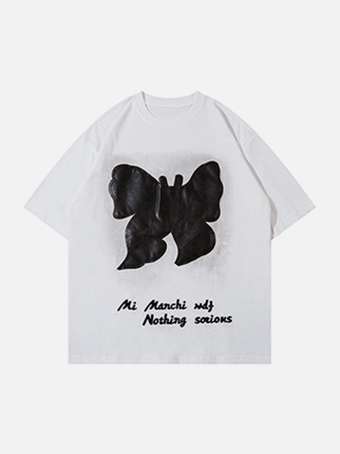 Ellesey - Leather Butterfly Tee- Streetwear Fashion - ellesey.com