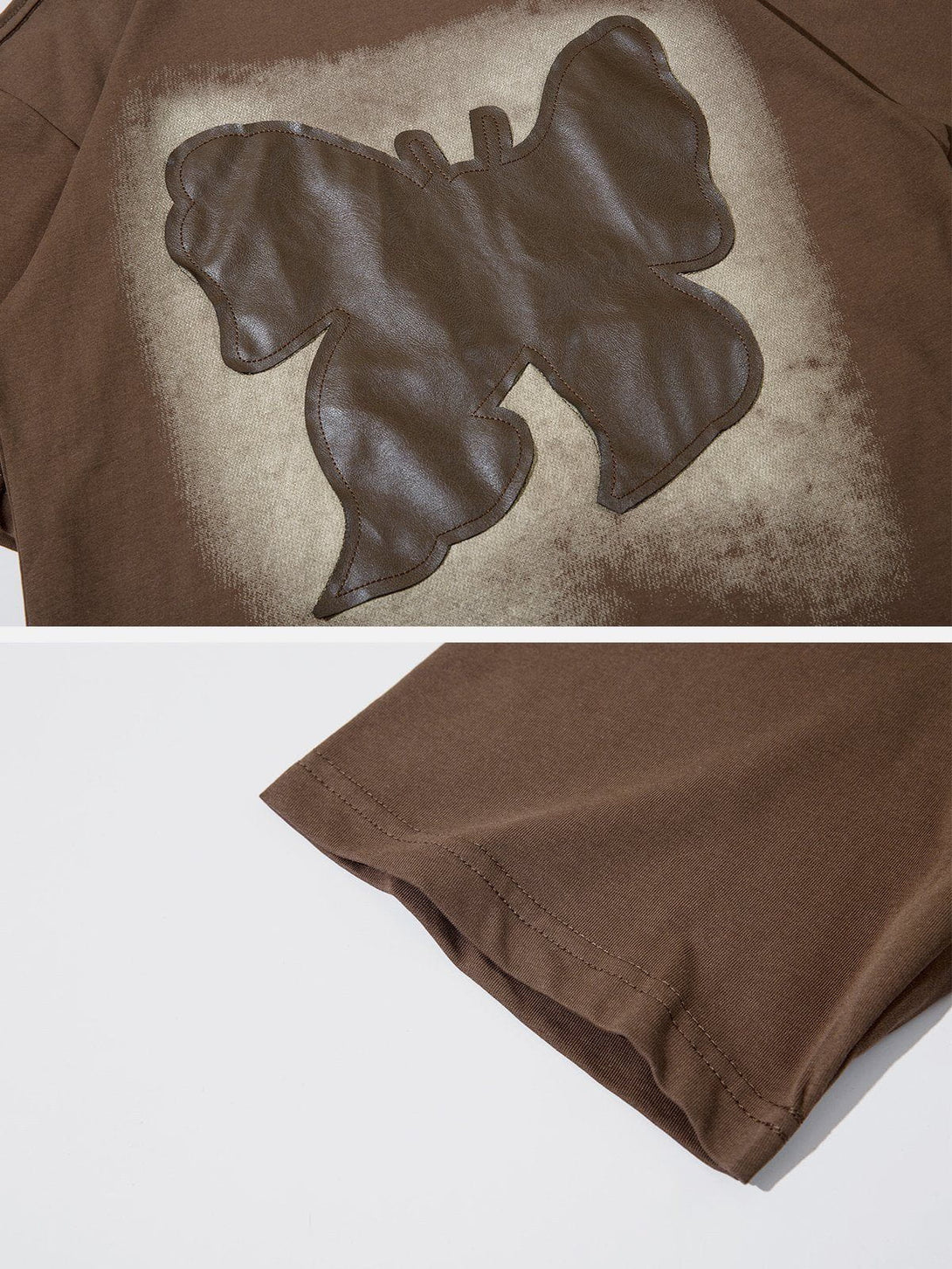 Ellesey - Leather Butterfly Tee- Streetwear Fashion - ellesey.com