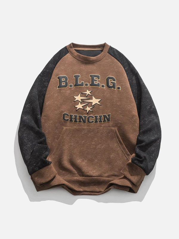 Ellesey - Letter BLEG Print Sweatshirt- Streetwear Fashion - ellesey.com