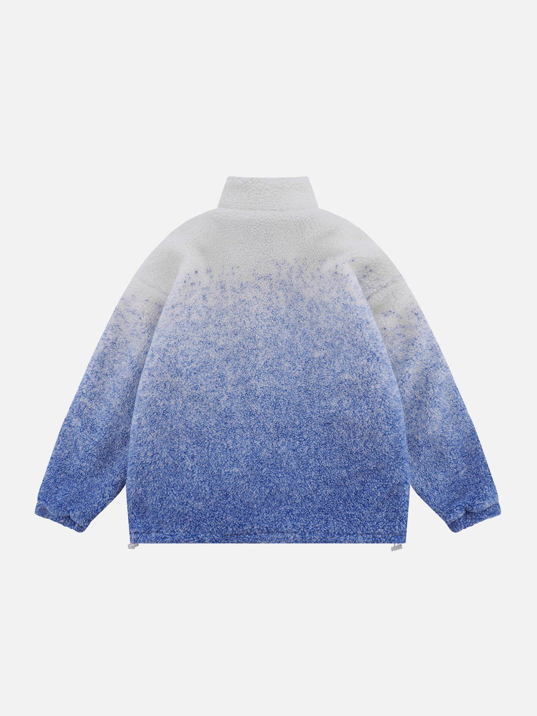 Ellesey - Letter Embroidered Gradient Sherpa Coat-Streetwear Fashion - ellesey.com