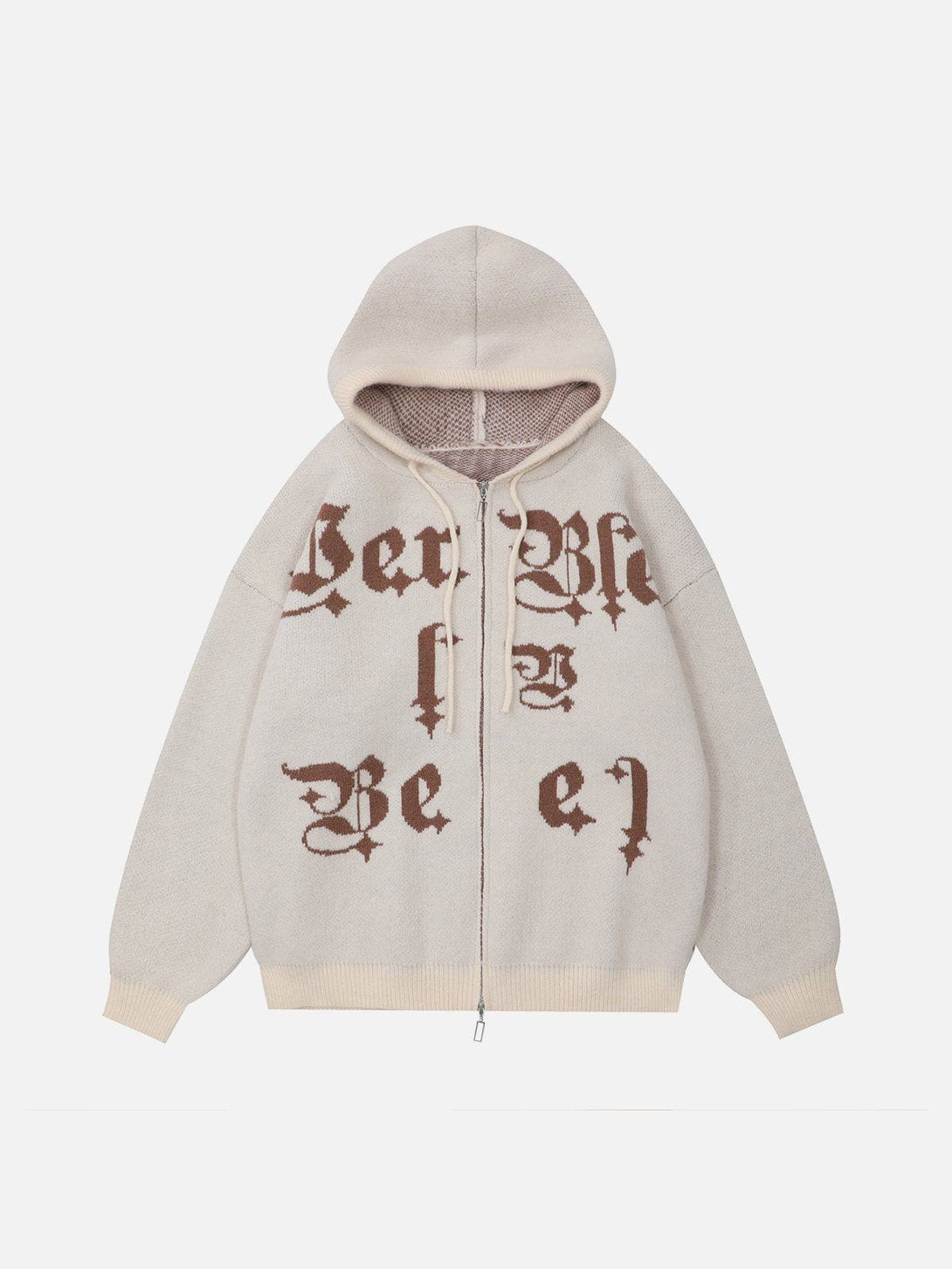 Ellesey - Letter Embroidery Hoodie- Streetwear Fashion - ellesey.com