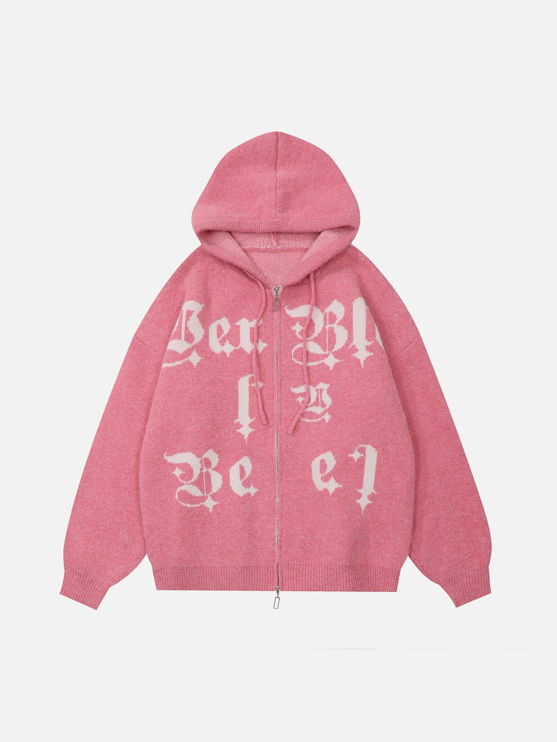 Ellesey - Letter Embroidery Hoodie- Streetwear Fashion - ellesey.com