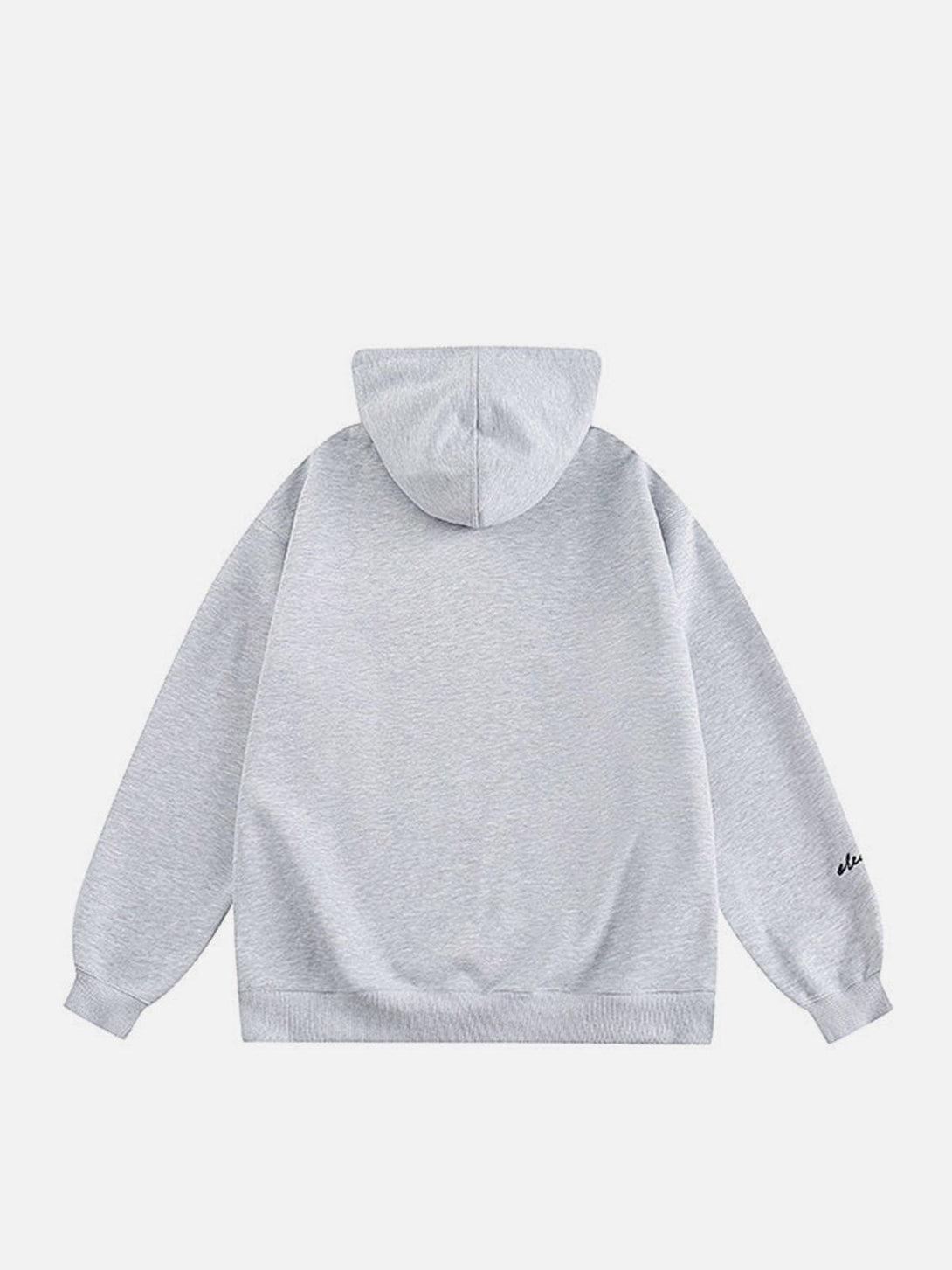 Ellesey - Letter Embroidery Loose Hoodie- Streetwear Fashion - ellesey.com