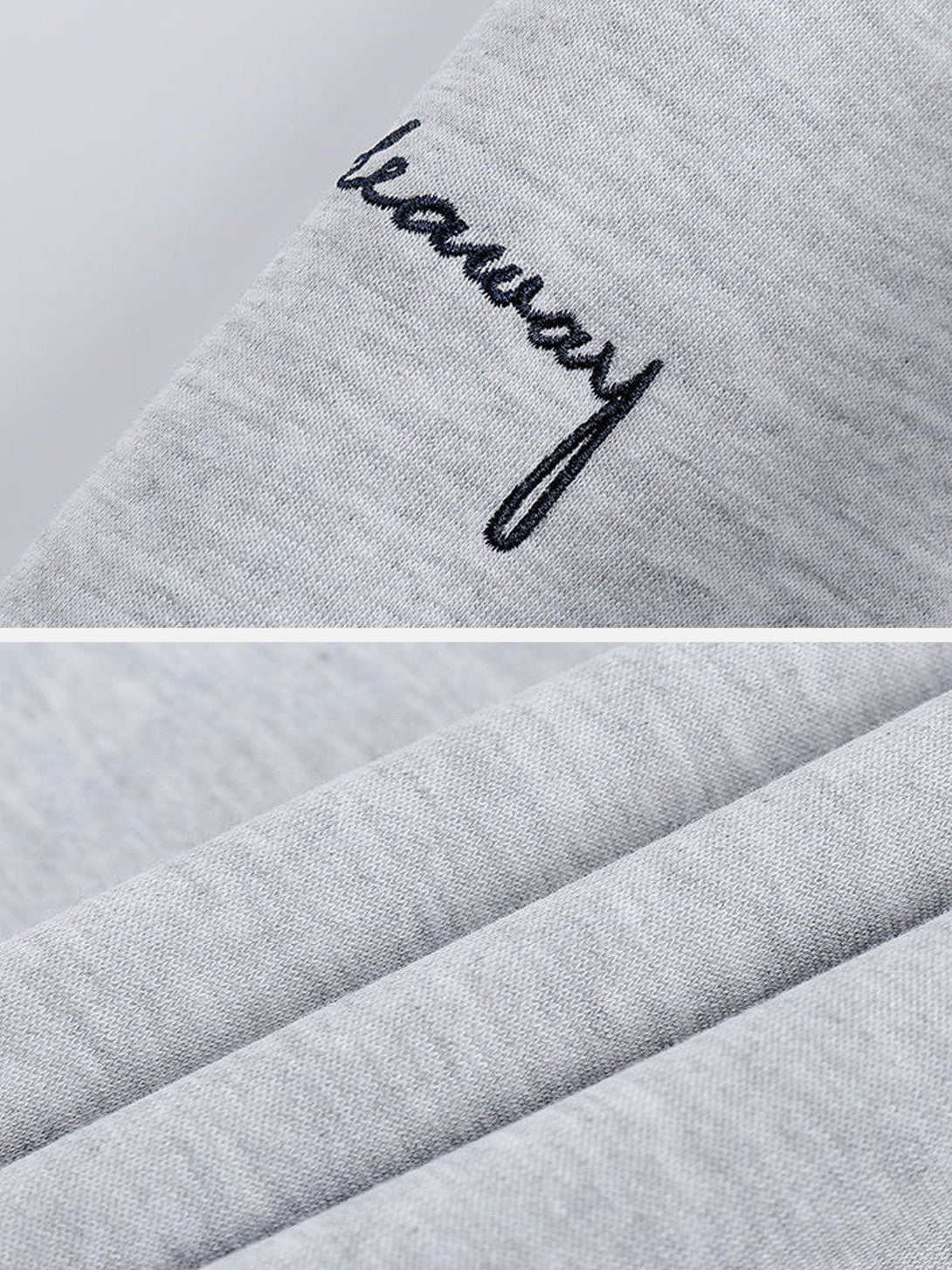 Ellesey - Letter Embroidery Loose Hoodie- Streetwear Fashion - ellesey.com