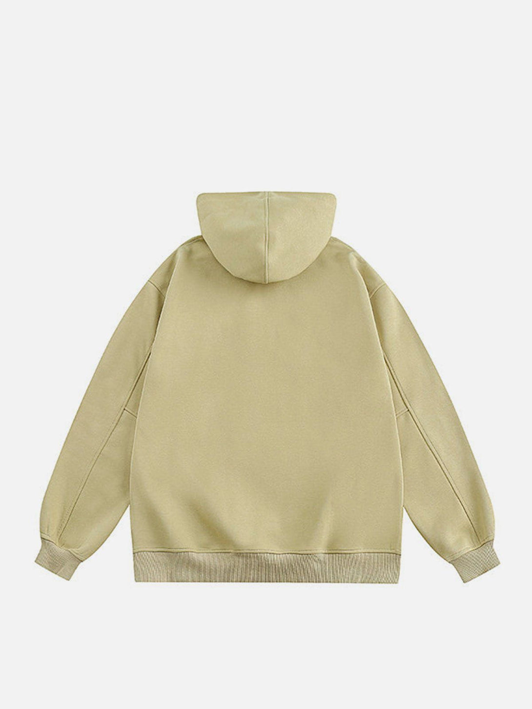 Ellesey - Letter Embroidery Solid Hoodie- Streetwear Fashion - ellesey.com