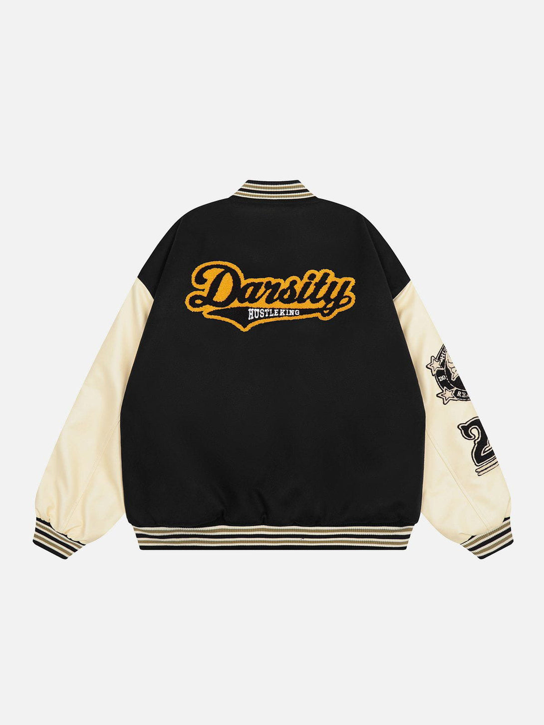 Ellesey - Letter Embroidery Varsity Jacket- Streetwear Fashion - ellesey.com