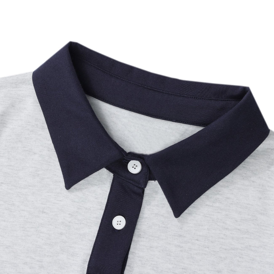 Ellesey - Letter Graphic Polo Collar Tee- Streetwear Fashion - ellesey.com