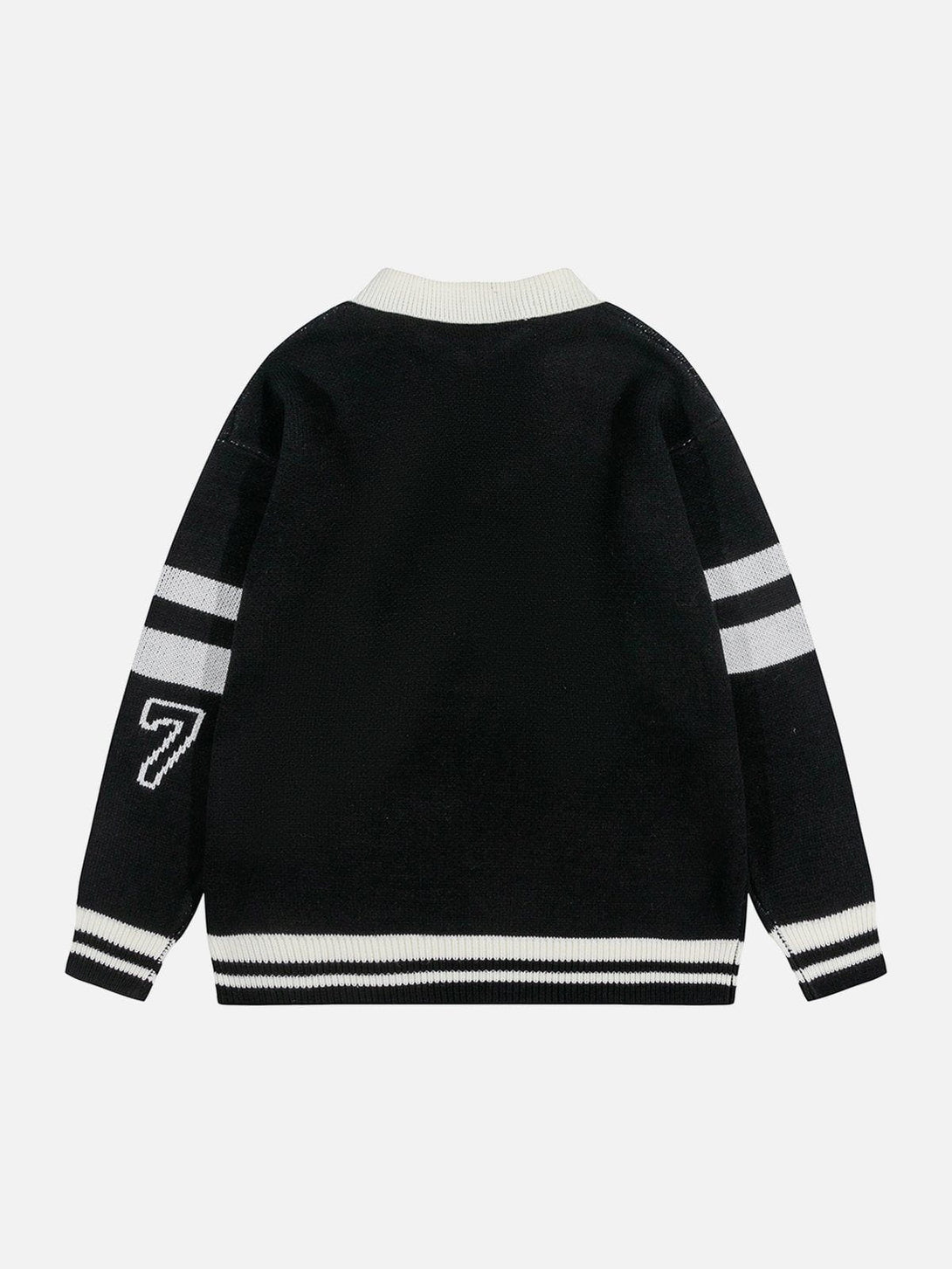 Ellesey - Letter Jacquard Racing Sweater-Streetwear Fashion - ellesey.com