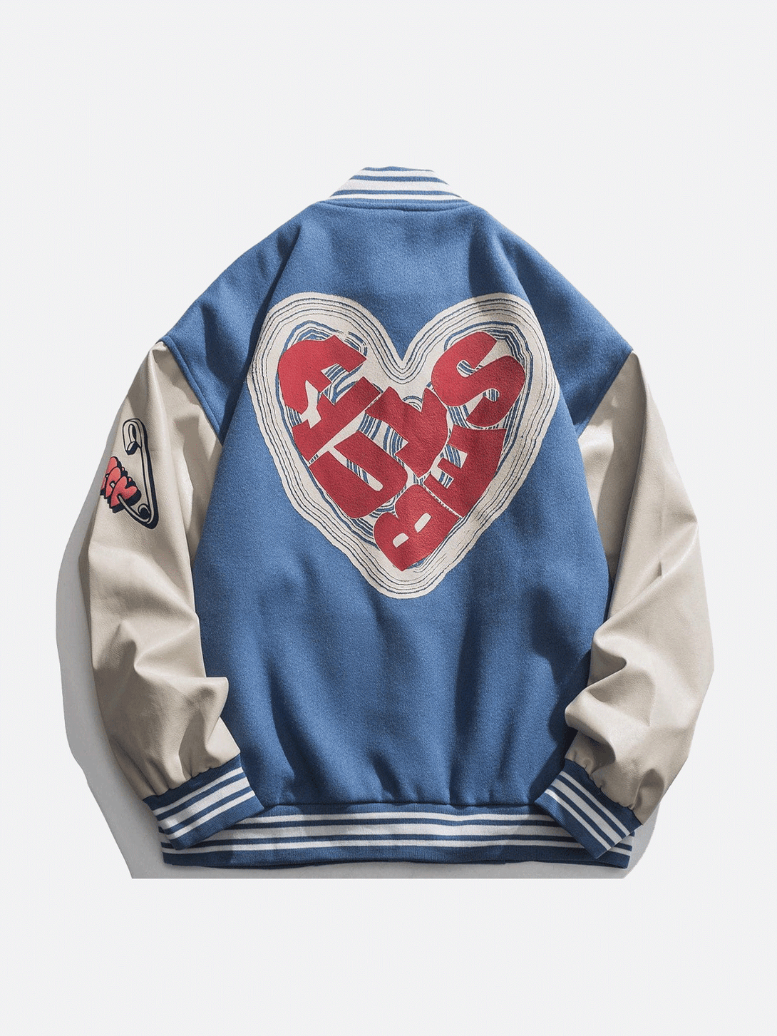 Ellesey - Letter Love Foaming Varsity Jacket- Streetwear Fashion - ellesey.com