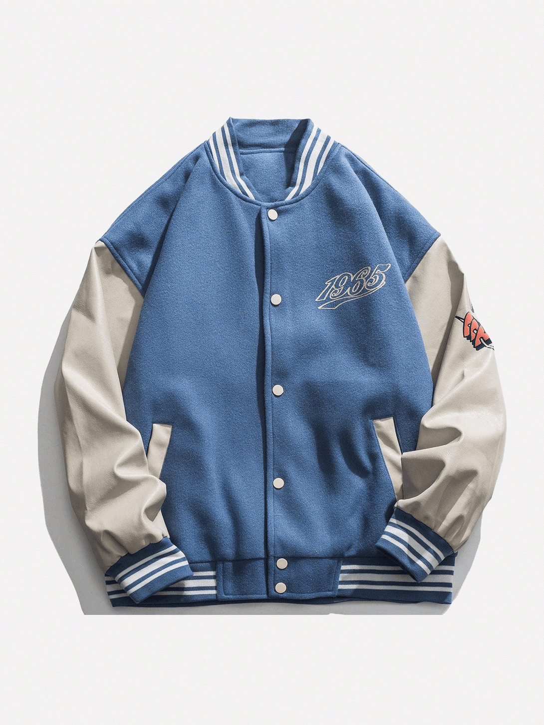 Ellesey - Letter Love Foaming Varsity Jacket- Streetwear Fashion - ellesey.com