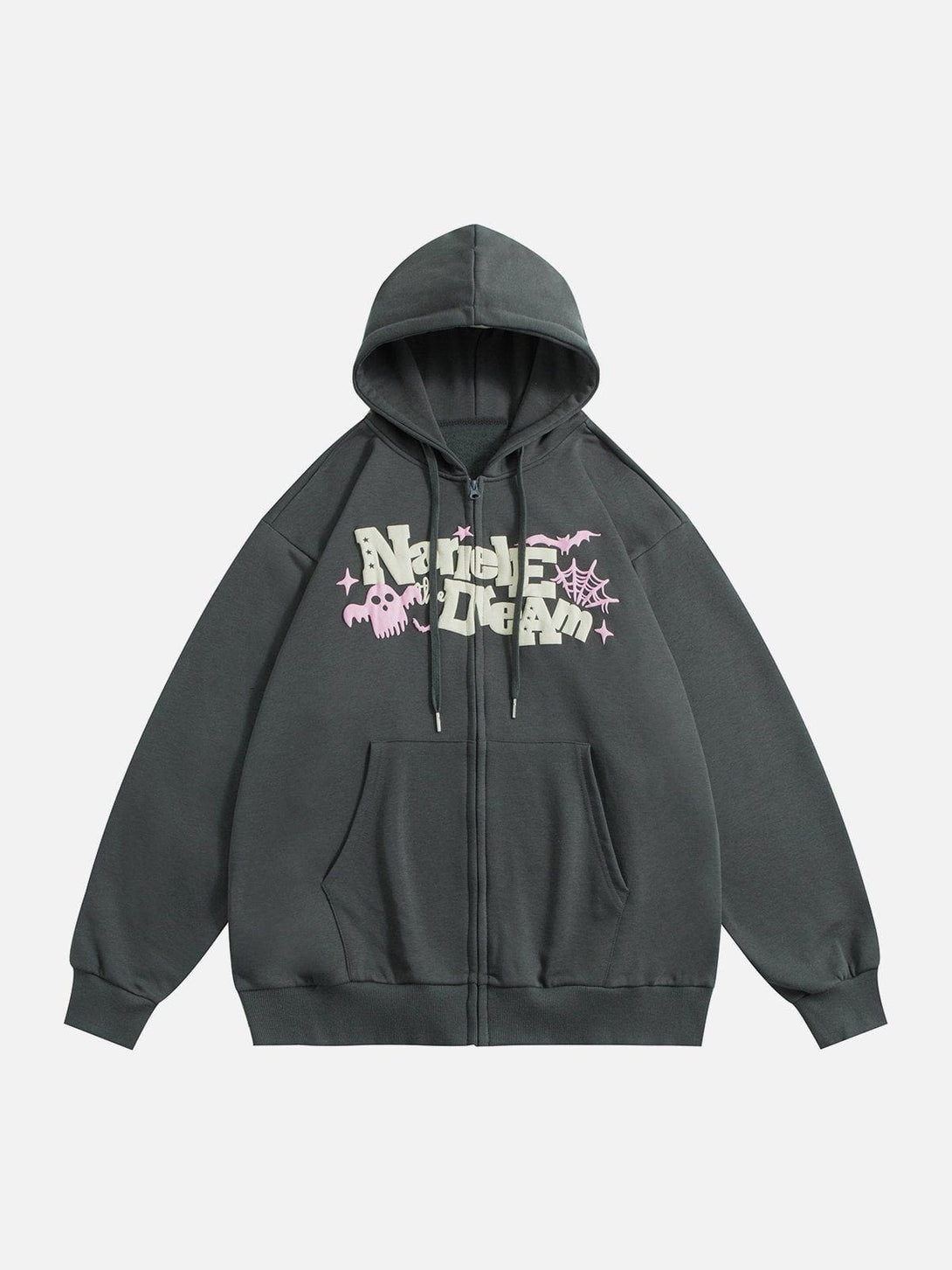 Ellesey - Letter Print Hoodie- Streetwear Fashion - ellesey.com