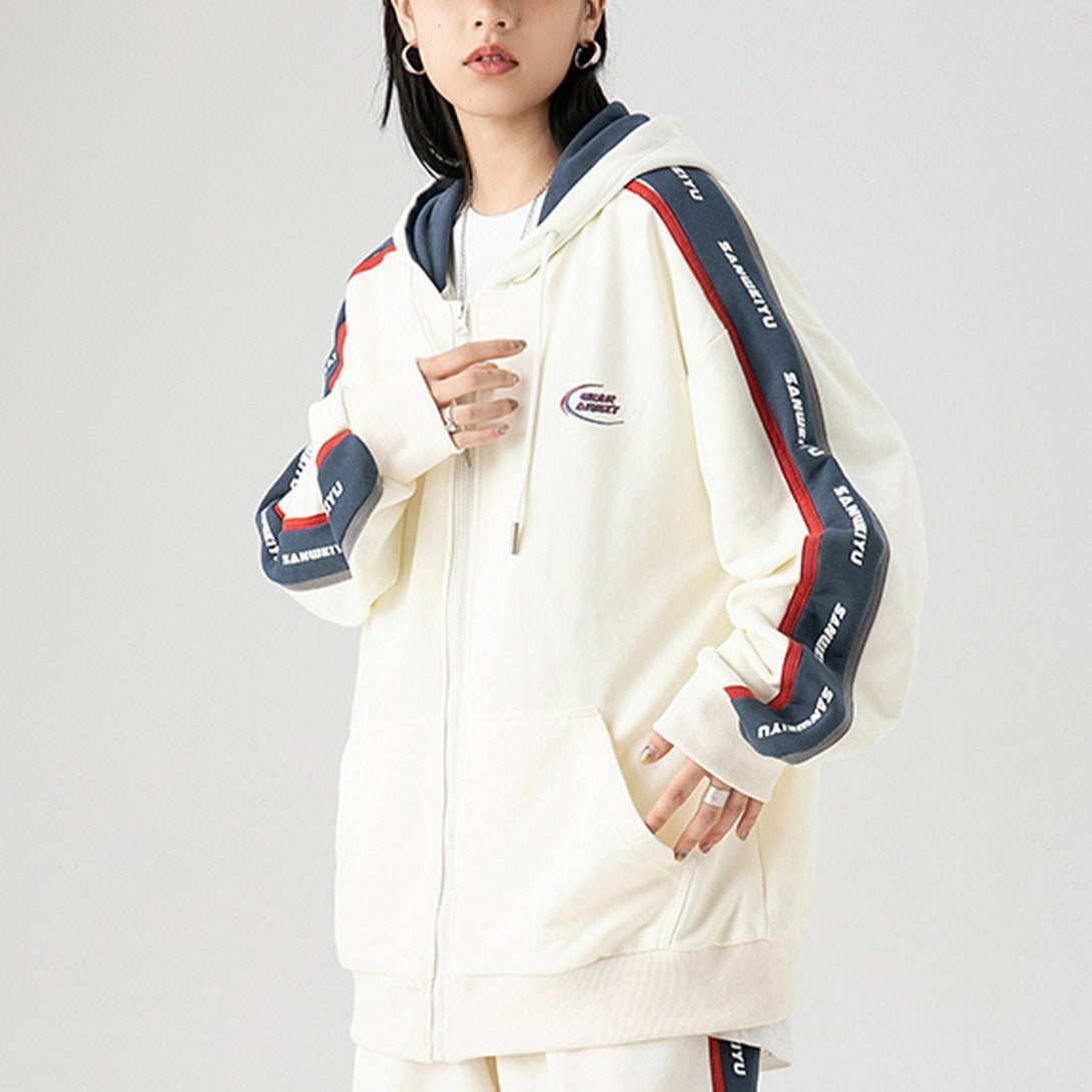 Ellesey - Letter Print Hoodie- Streetwear Fashion - ellesey.com