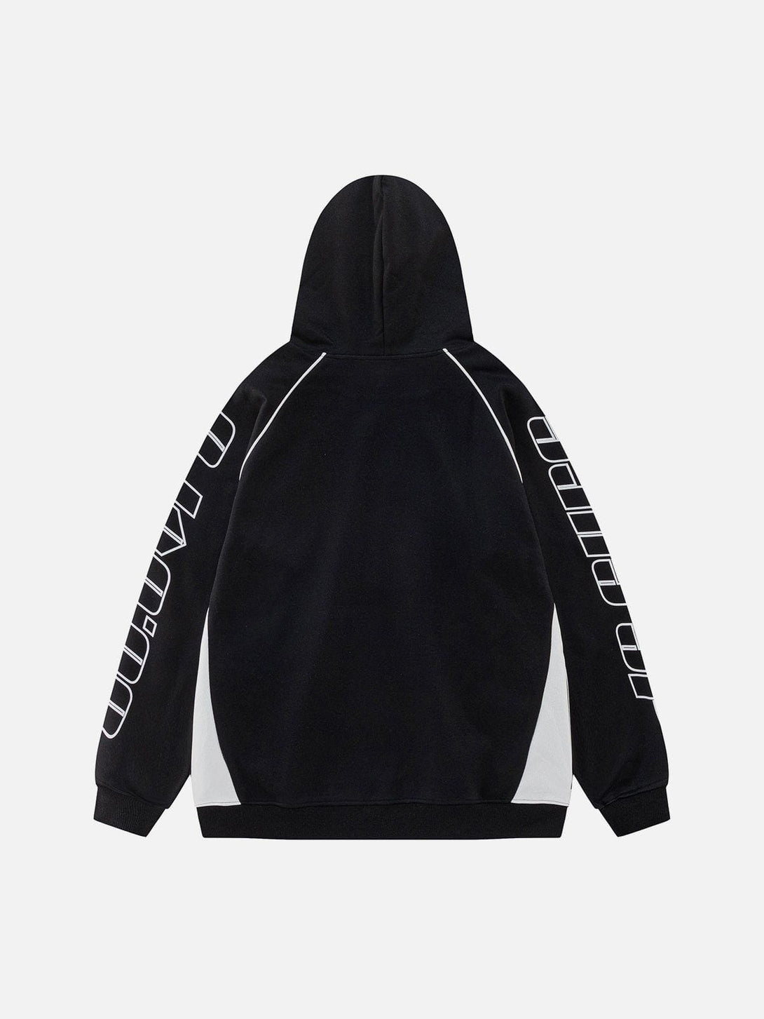 Ellesey - Letter Print Racing Hoodie- Streetwear Fashion - ellesey.com