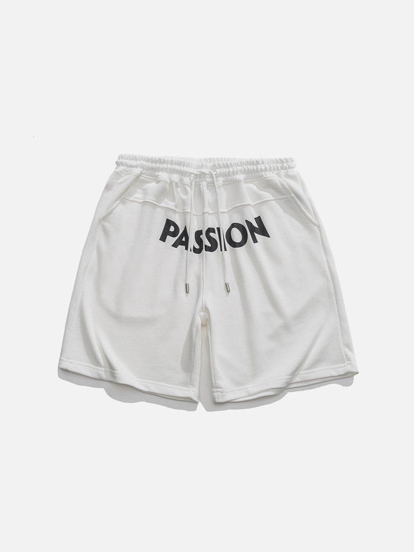 Ellesey - Letter Print Shorts- Streetwear Fashion - ellesey.com