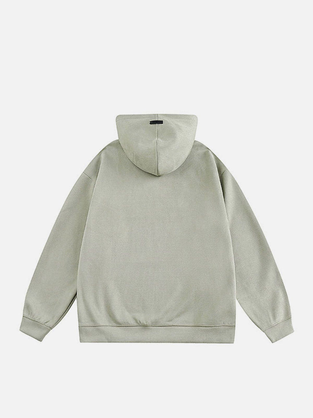 Ellesey - Letter Print Solid Hoodie- Streetwear Fashion - ellesey.com