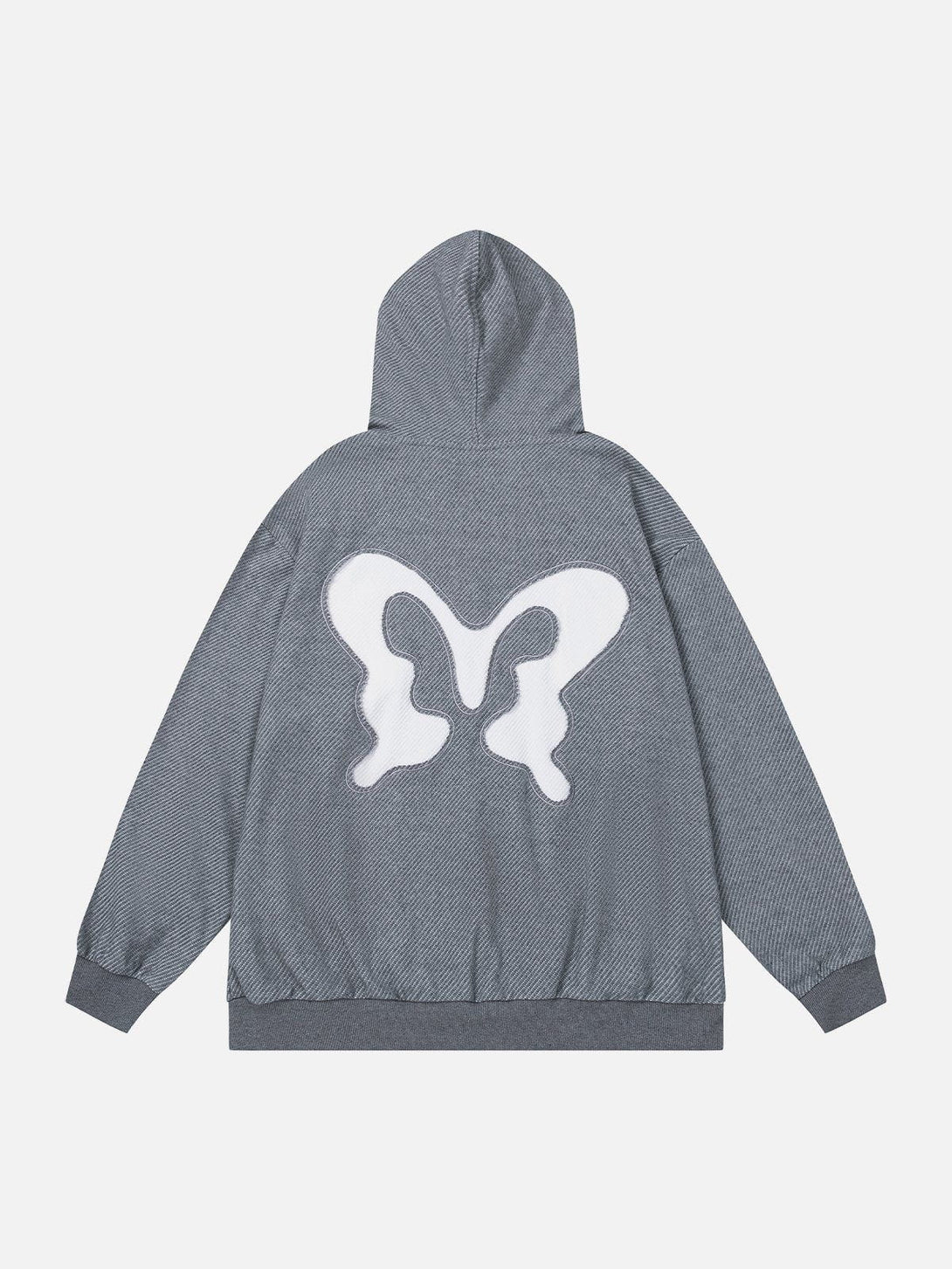 Ellesey - Letter Printed Solid Color Hoodie- Streetwear Fashion - ellesey.com