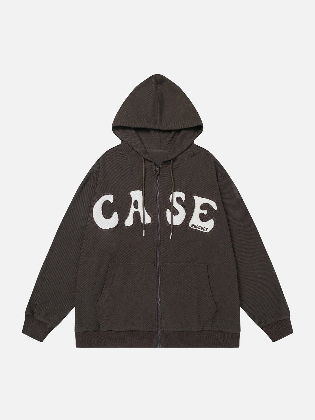 Ellesey - Letter Printed Solid Color Hoodie- Streetwear Fashion - ellesey.com