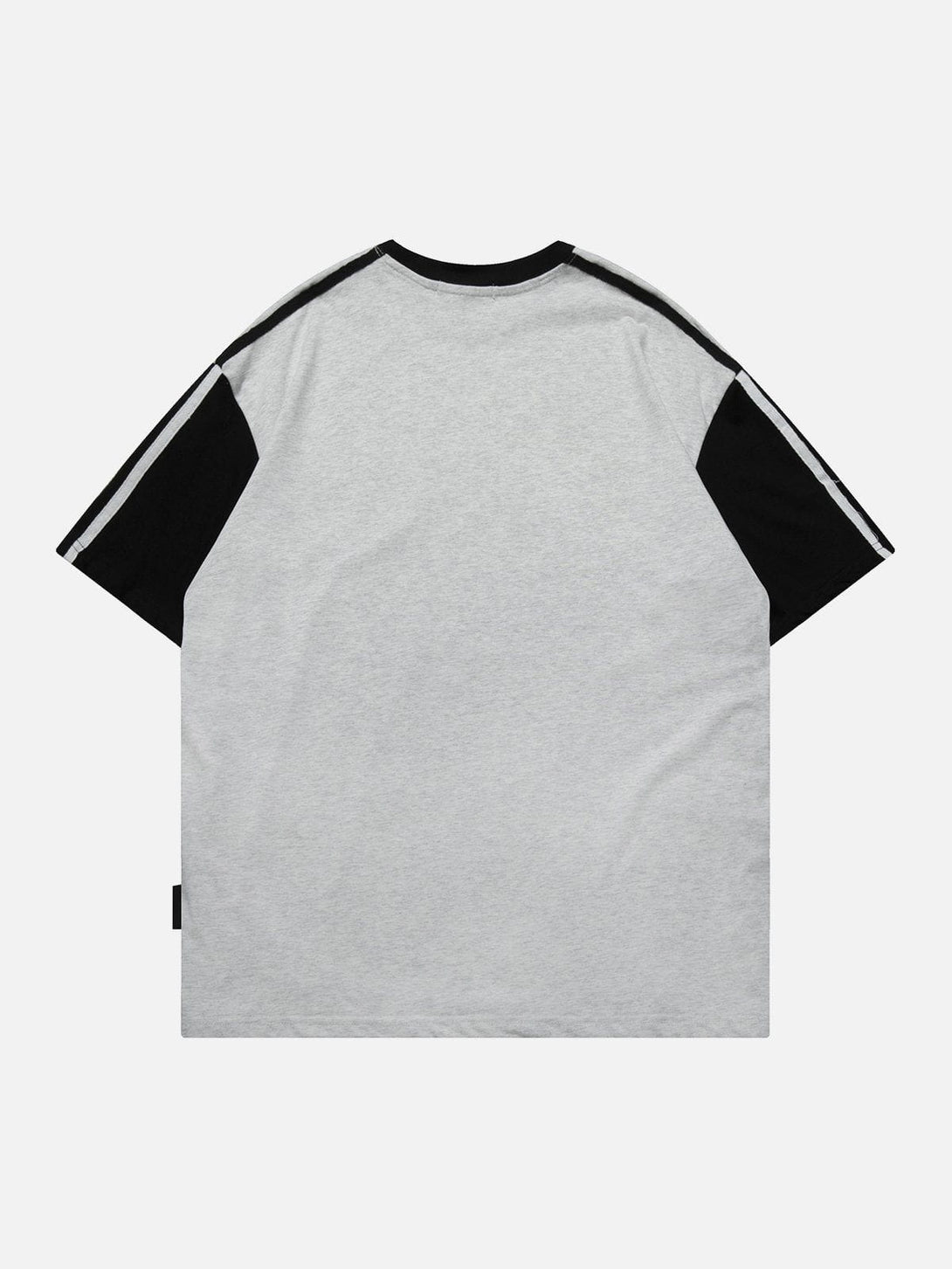 Ellesey - Letter Printing Patchword Stripe Tee- Streetwear Fashion - ellesey.com