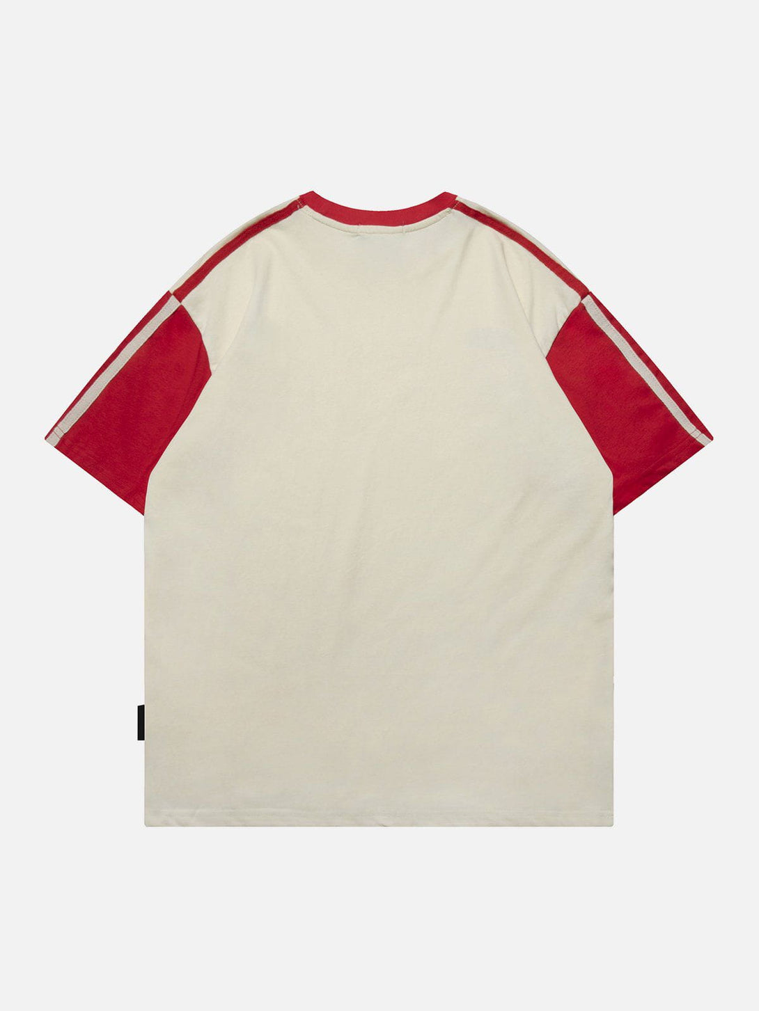 Ellesey - Letter Printing Patchword Stripe Tee- Streetwear Fashion - ellesey.com