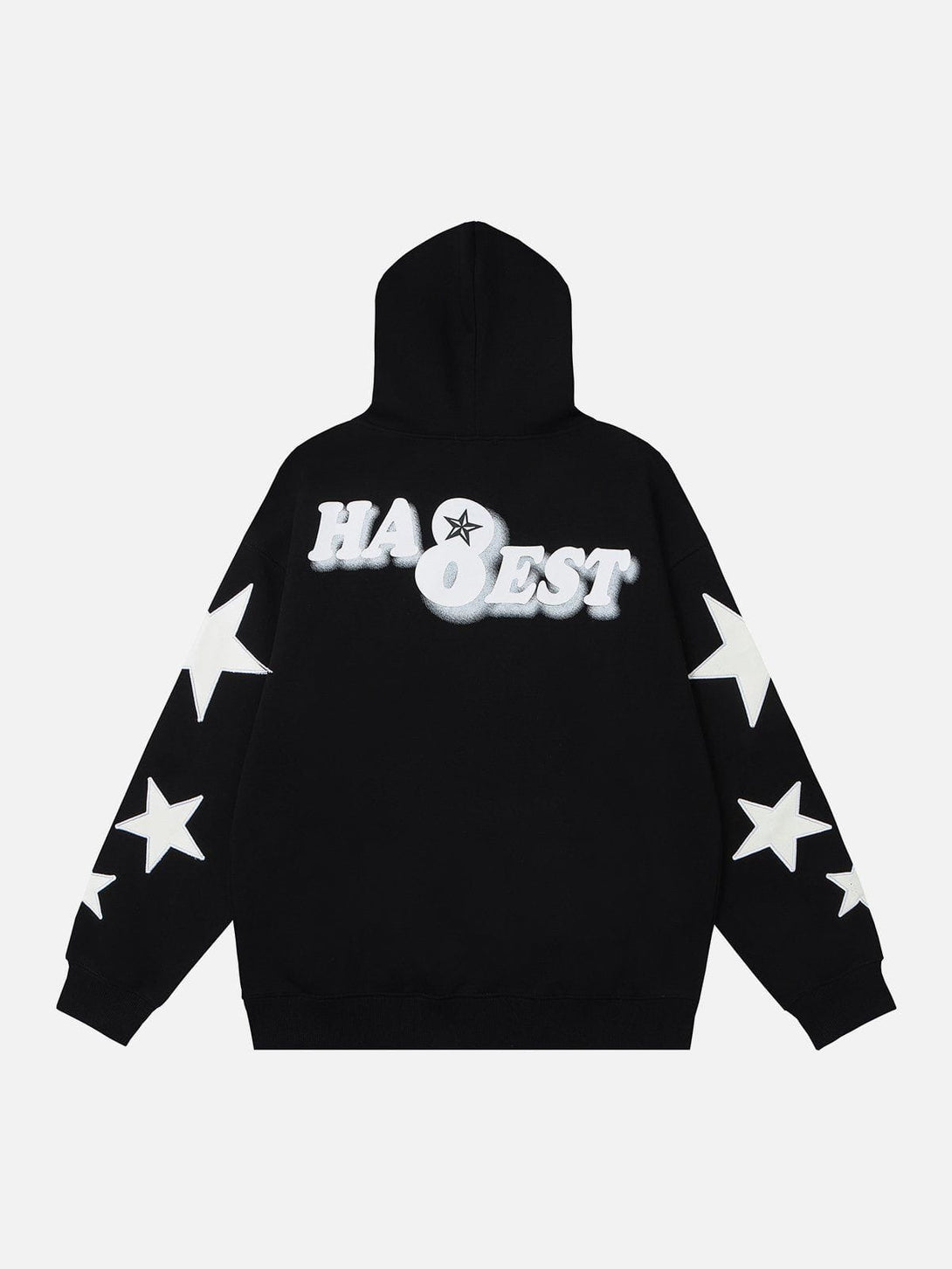 Ellesey - Letter Printing Star Embroidery Hoodie- Streetwear Fashion - ellesey.com