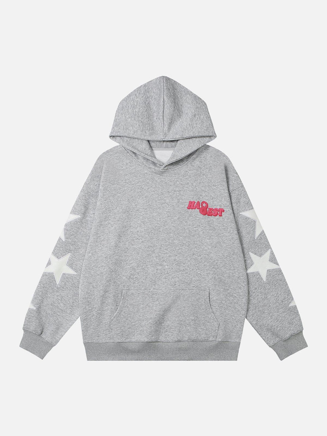 Ellesey - Letter Printing Star Embroidery Hoodie- Streetwear Fashion - ellesey.com