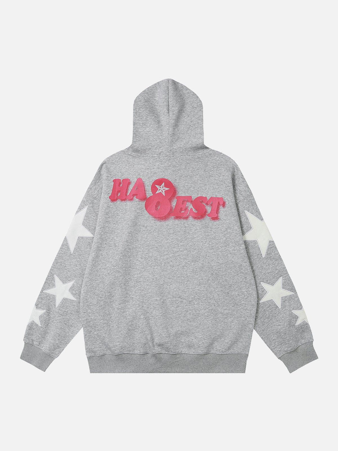 Ellesey - Letter Printing Star Embroidery Hoodie- Streetwear Fashion - ellesey.com