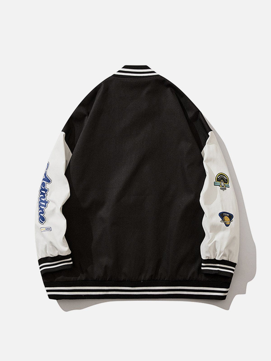 Ellesey - Letter Small Icon Print Splicing Jacket- Streetwear Fashion - ellesey.com