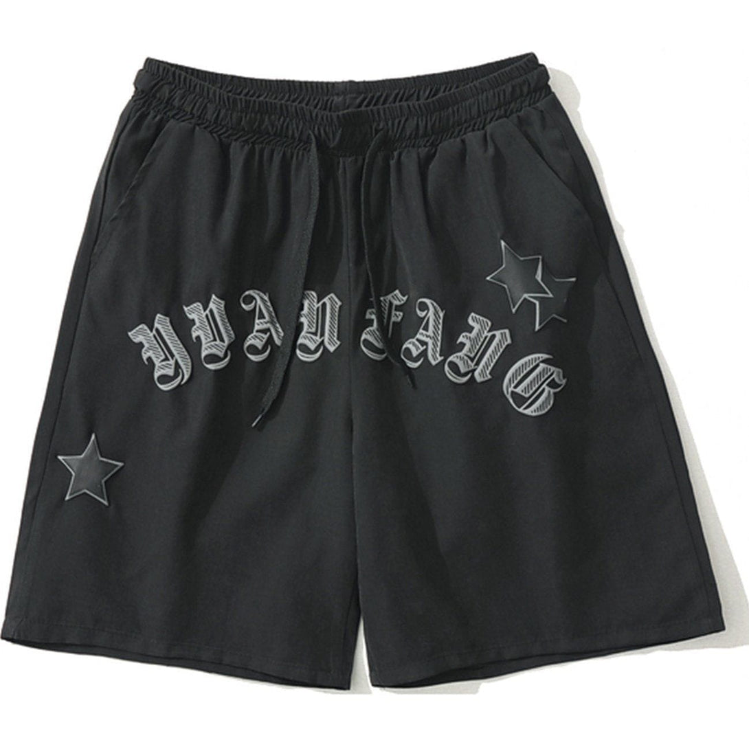 Ellesey - Letters Drawstring Shorts- Streetwear Fashion - ellesey.com