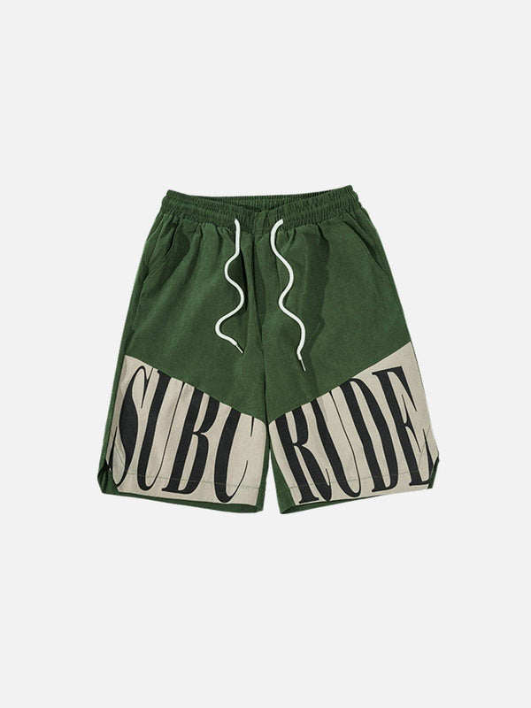 Ellesey - Letters Patchwork Shorts- Streetwear Fashion - ellesey.com