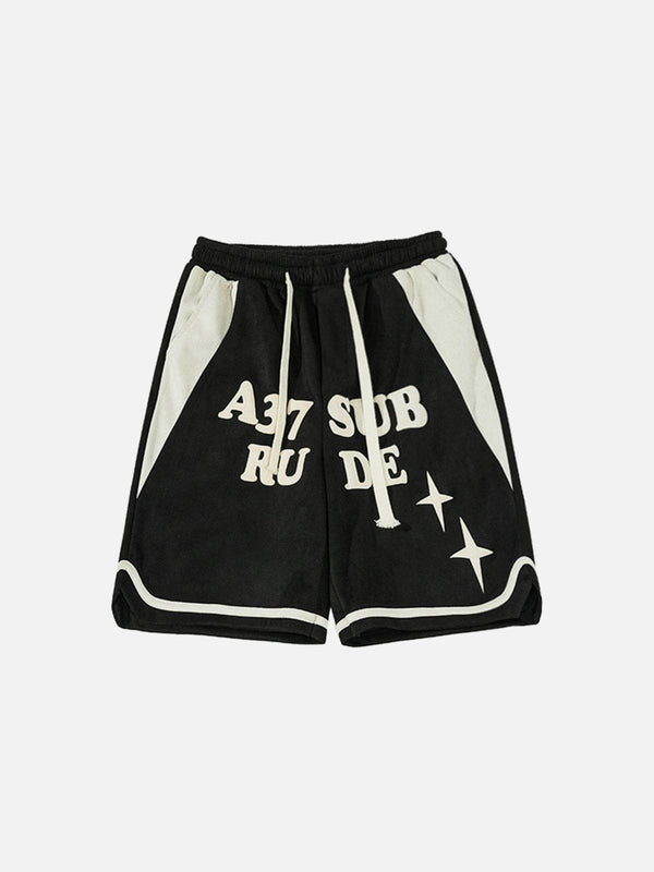 Ellesey - Letters Patchwork Shorts- Streetwear Fashion - ellesey.com