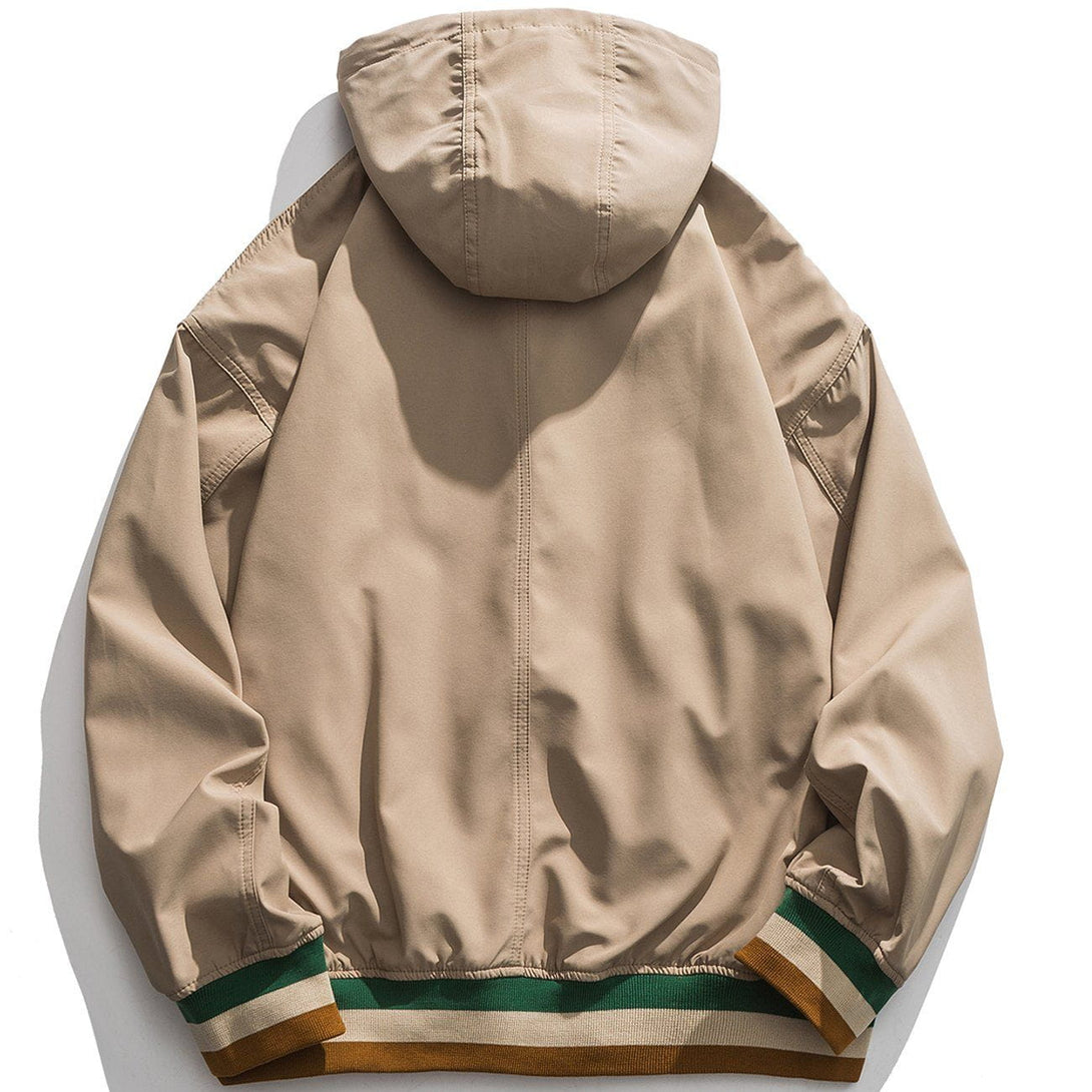 Ellesey - Little Fox Embroidered Hooded Jacket- Streetwear Fashion - ellesey.com