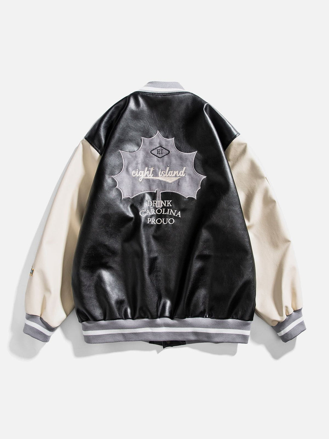 Ellesey - Maple Leaf Leather Jacket- Streetwear Fashion - ellesey.com