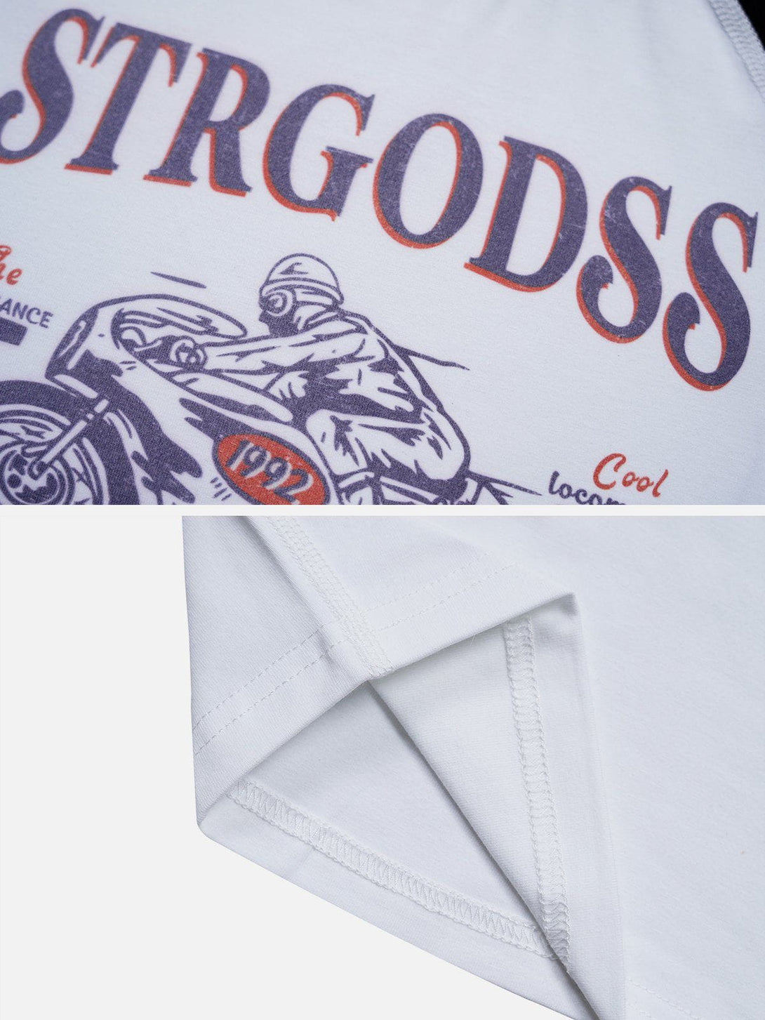 Ellesey - Motorcycle Print Tee- Streetwear Fashion - ellesey.com