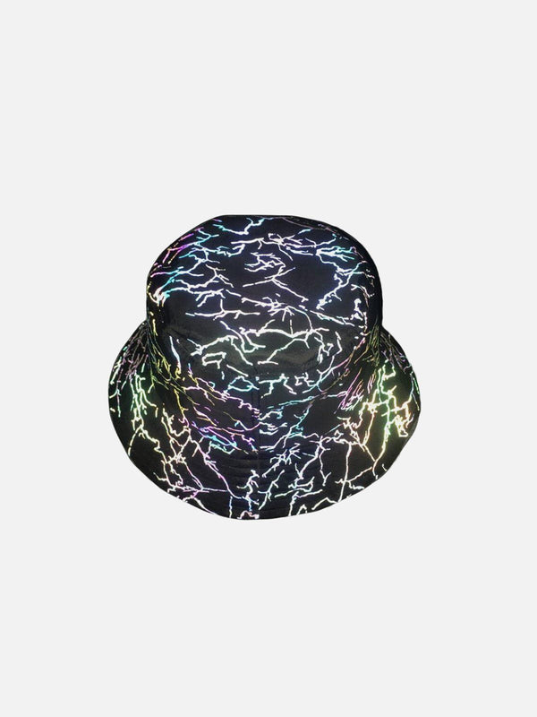 Ellesey - Multicolor Graphic Reflective Fisherman Hat- Streetwear Fashion - ellesey.com