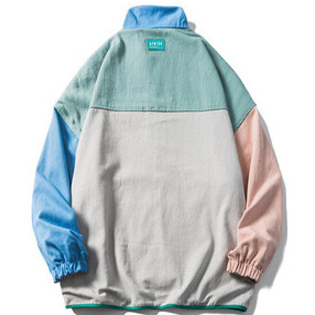 Ellesey - Multicolor Stitching Jacket- Streetwear Fashion - ellesey.com