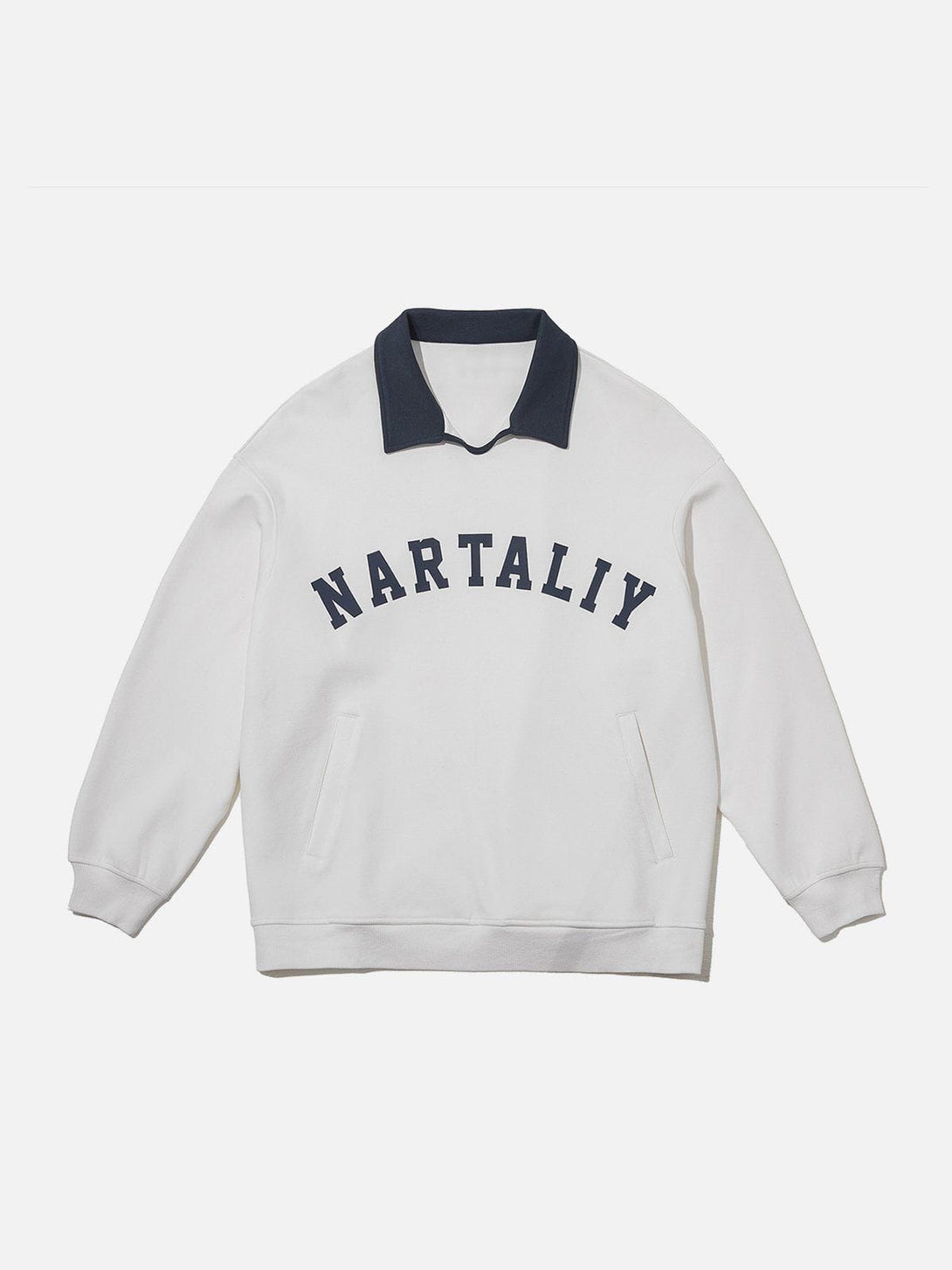 Ellesey - Nartaliy Embroidery Polo Sweatshirt- Streetwear Fashion - ellesey.com