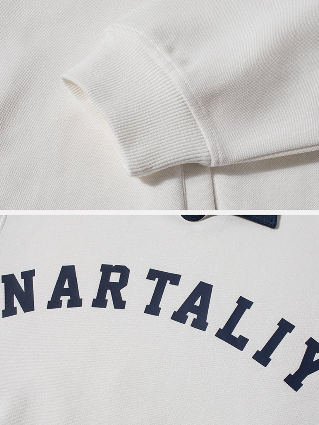 Ellesey - Nartaliy Embroidery Polo Sweatshirt- Streetwear Fashion - ellesey.com