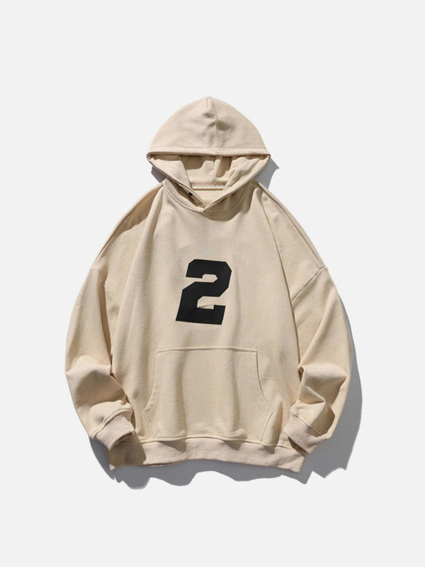 Ellesey - Number ���2��� Print Hoodie- Streetwear Fashion - ellesey.com