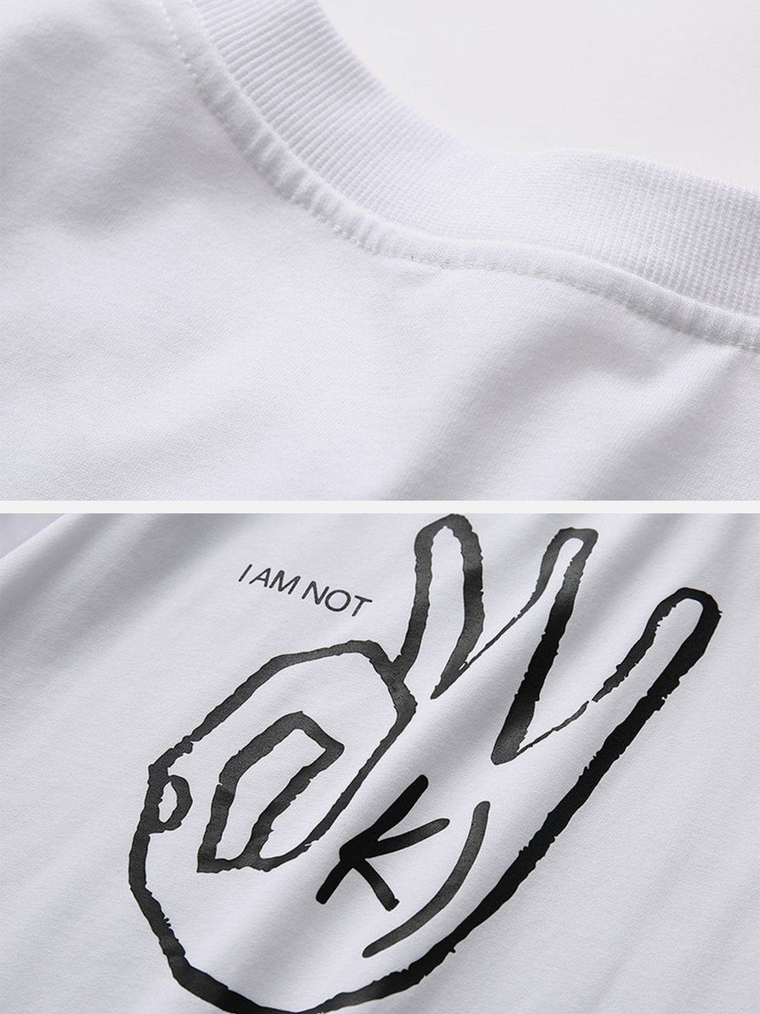 Ellesey - OK Gesture Print Tee- Streetwear Fashion - ellesey.com