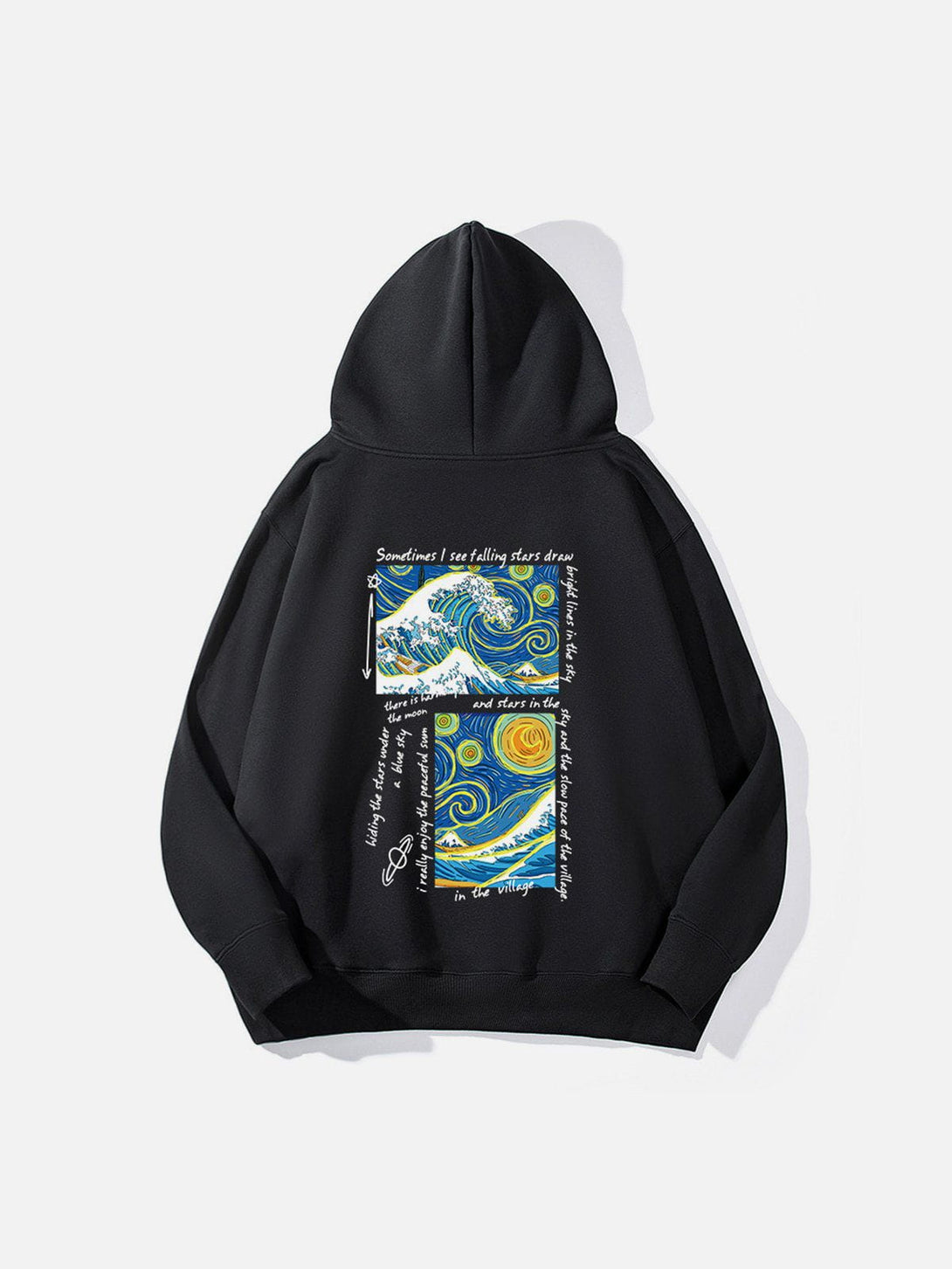 Ellesey - Oil Painting Print Thick Hoodie- Streetwear Fashion - ellesey.com