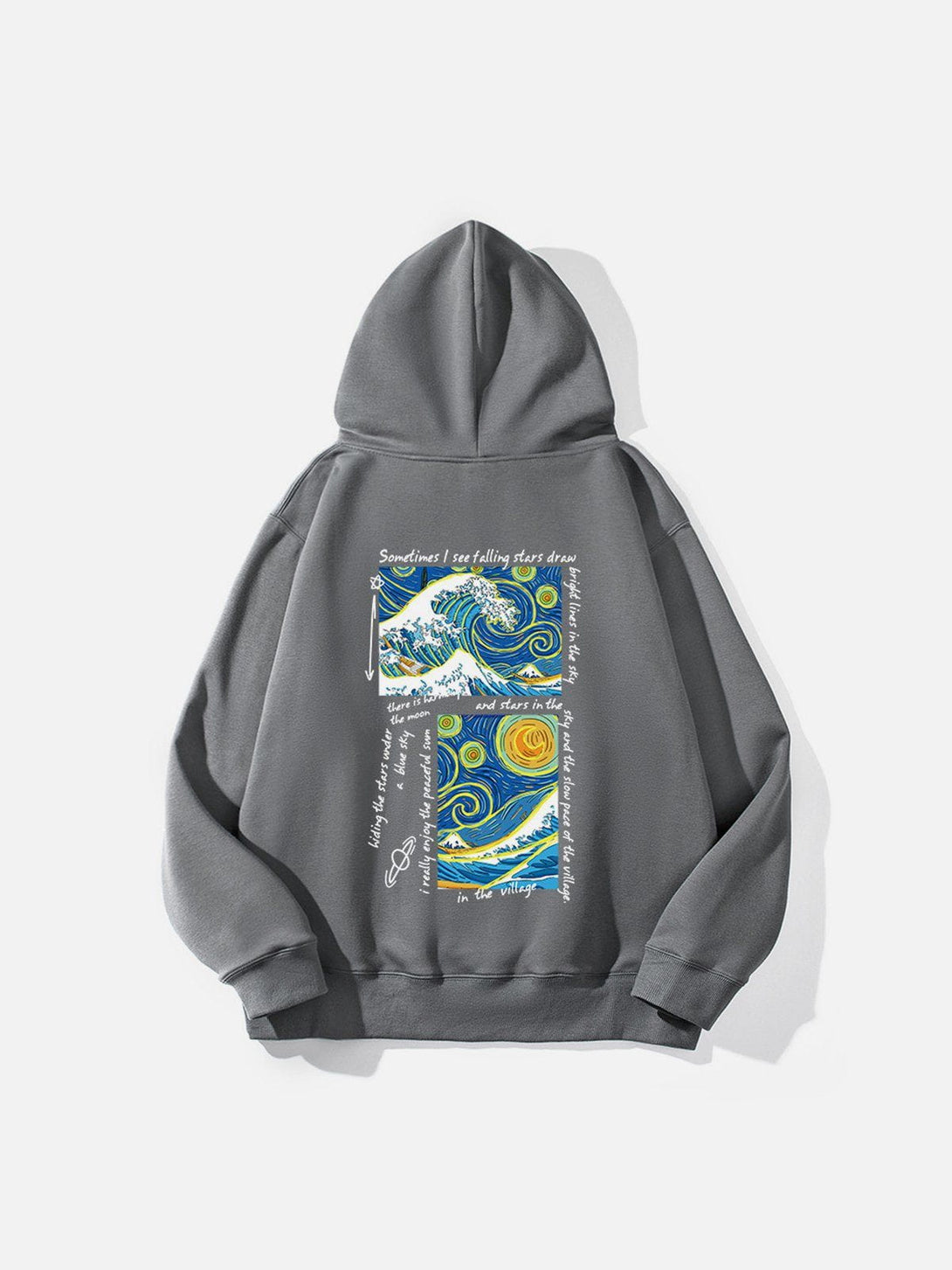 Ellesey - Oil Painting Print Thick Hoodie- Streetwear Fashion - ellesey.com