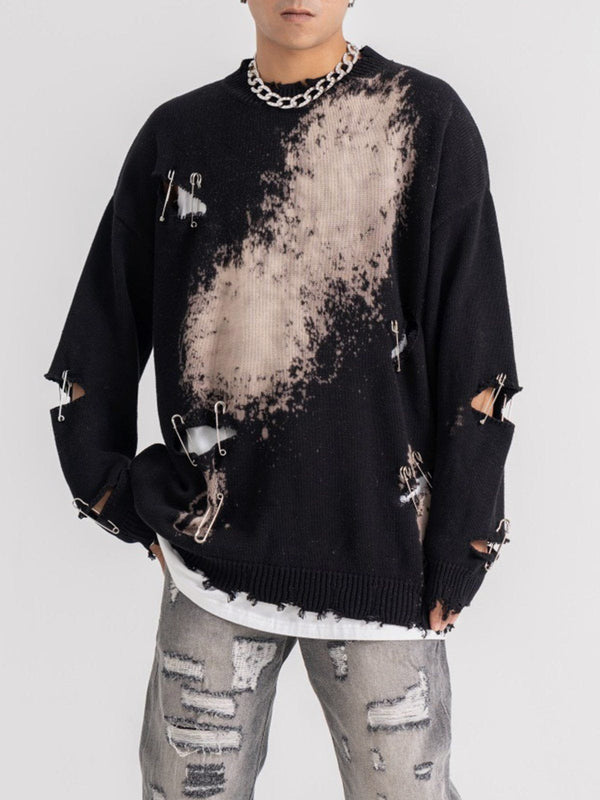 Ellesey - Paperclip Broken Design Knit Sweater-Streetwear Fashion - ellesey.com