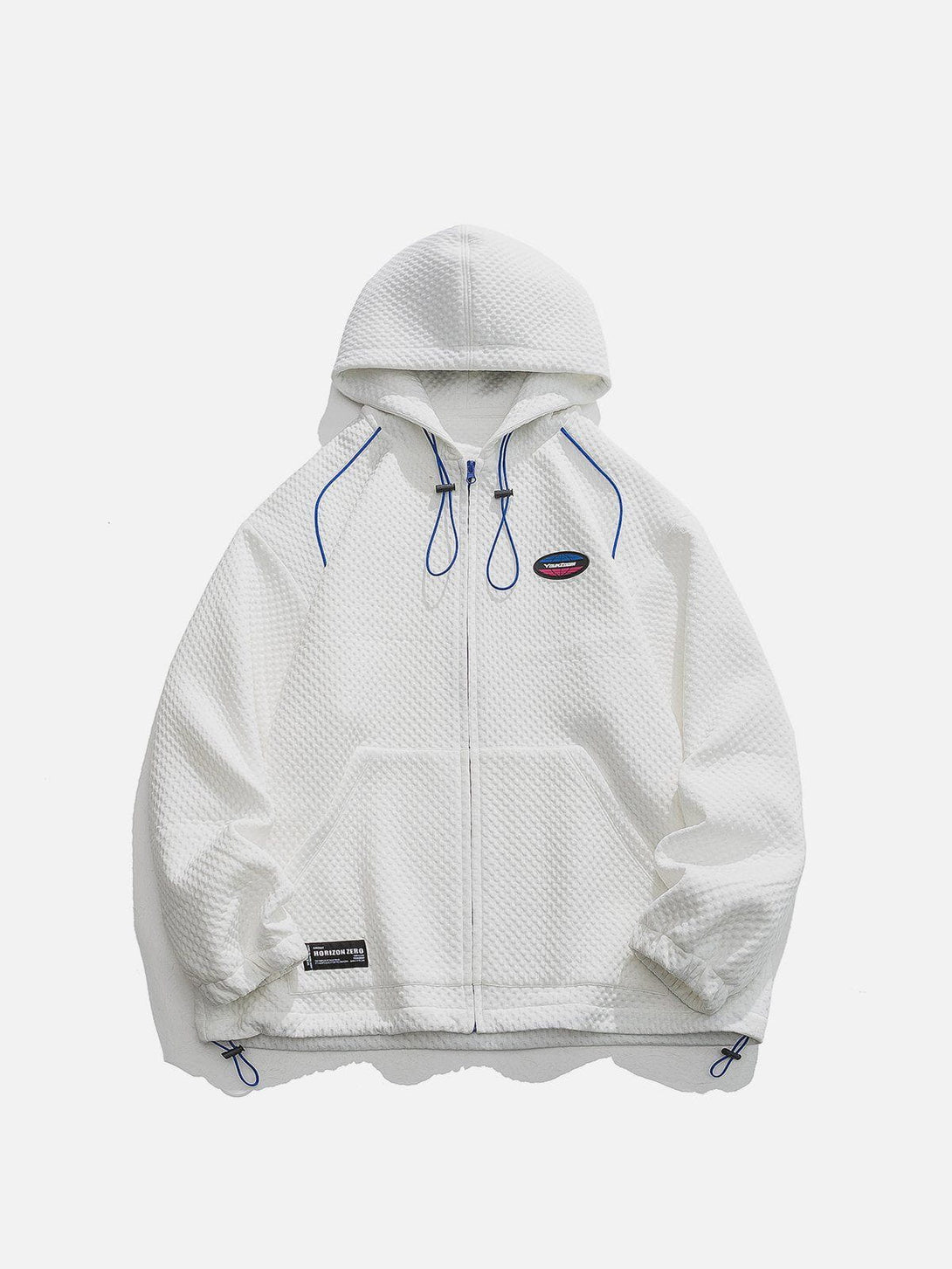 Ellesey - Patch Pocket Solid Zip Hoodie- Streetwear Fashion - ellesey.com