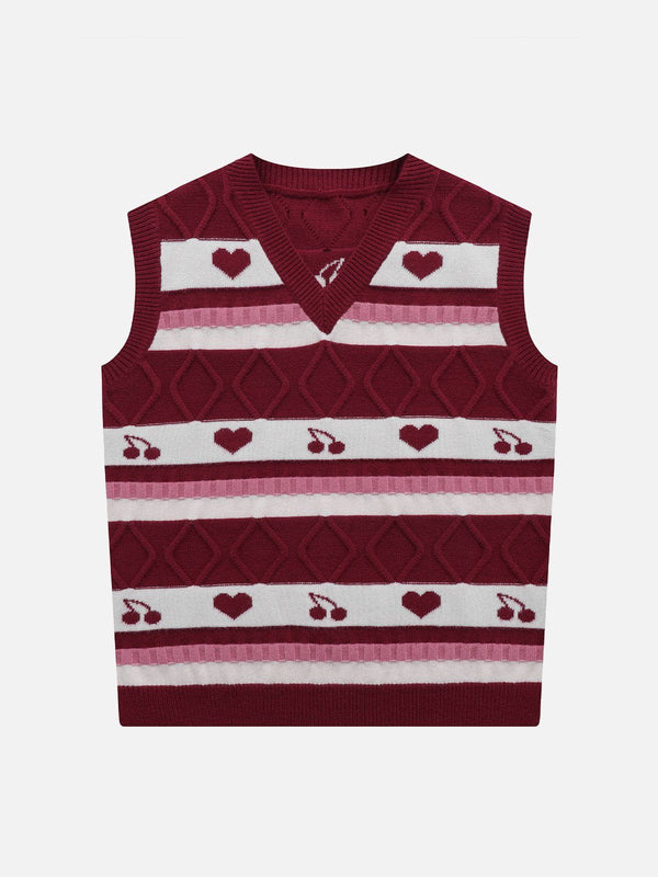 Ellesey - Patchwork Clash Sweater Vest-Streetwear Fashion - ellesey.com