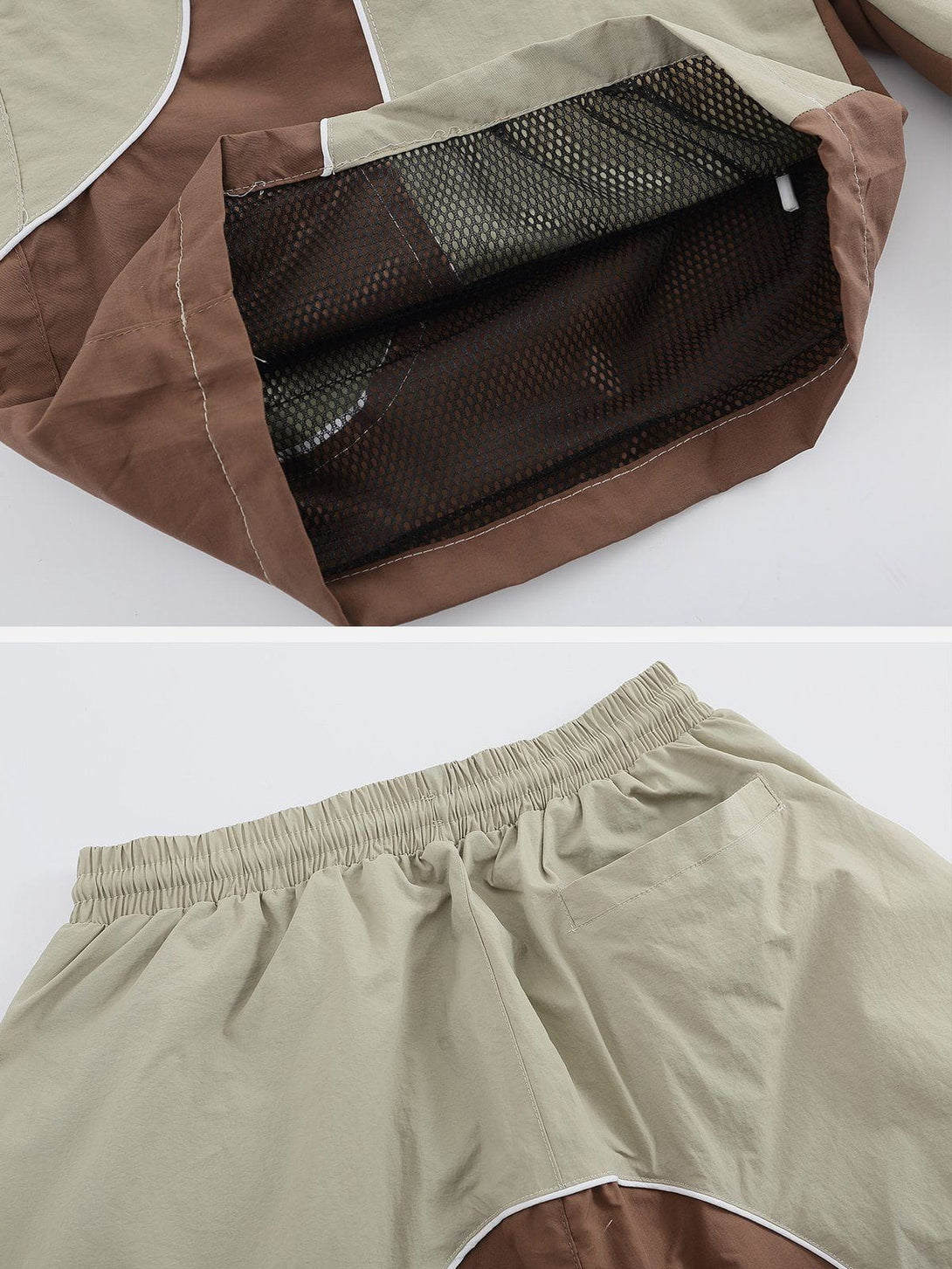 Ellesey - Patchwork Elastic Shorts- Streetwear Fashion - ellesey.com